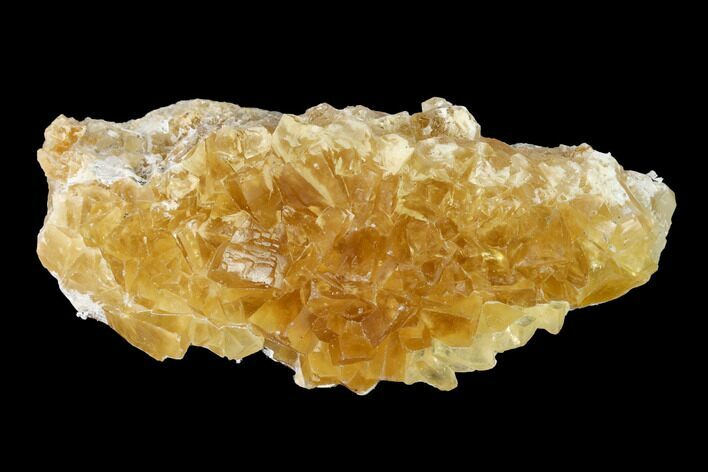 Lustrous Yellow Calcite Crystal Cluster - Fluorescent! #142369